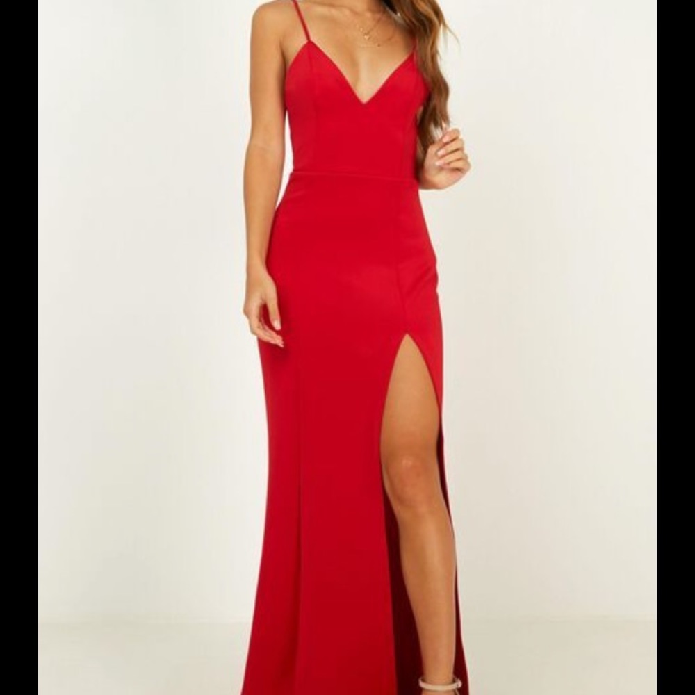 Showpo Red Maxi Dress
